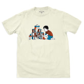 Baseline - Blockhead Tee (Ivory/Red & White)
